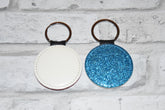 Glitter Circle Keychains for sublimation blank-Sublimation Blank-Elliott Creations